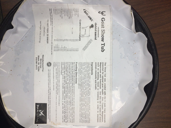 Goat Show Tub - 10 lbs